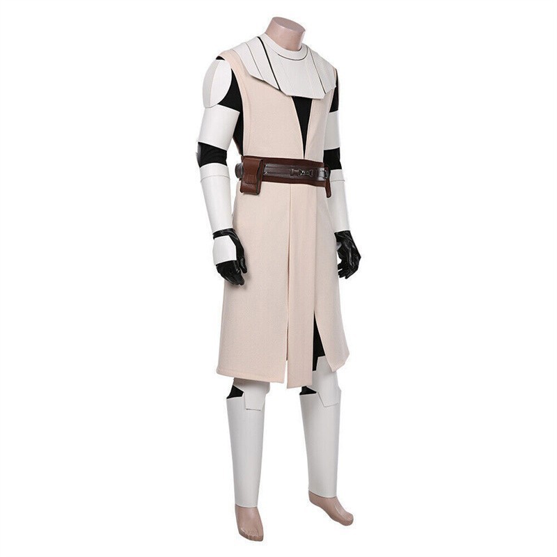 Obi Wan Kenobi Star Wars The Clone Wars Cosplay Costume Uniform Outfit Halloween