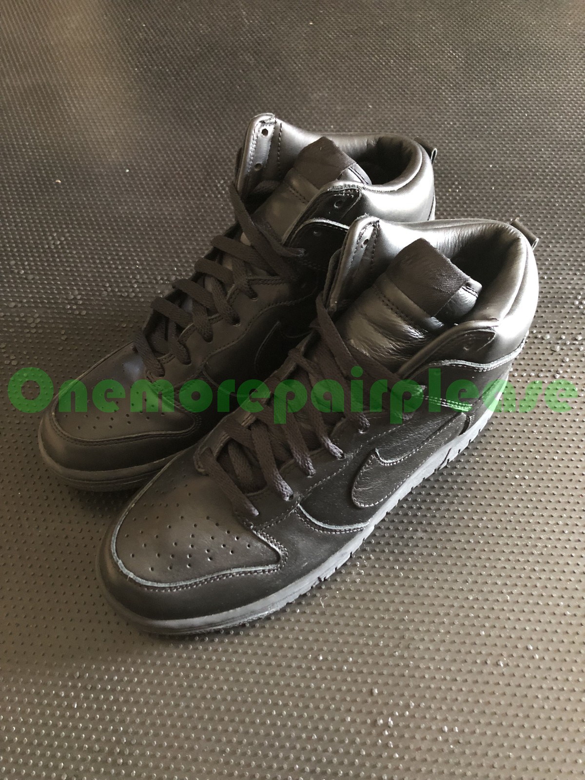 Nike Dunk High BZ 434245-001 Black Black-Black Size 8