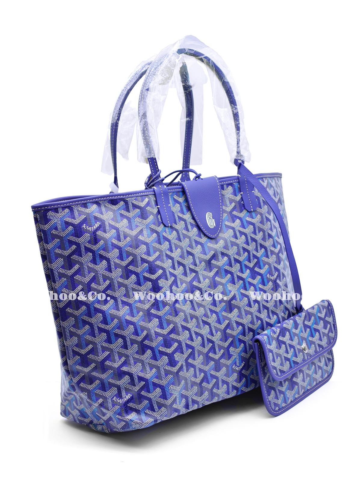 GOYARD Saint Louis Handbag Women’s Multicolored Blueberry Purple 15.7×7.9×12.6in