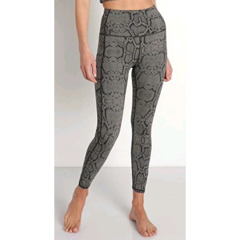Varley Century Legging 25 Olive Snake Print High Rise Pocket XS RN150115