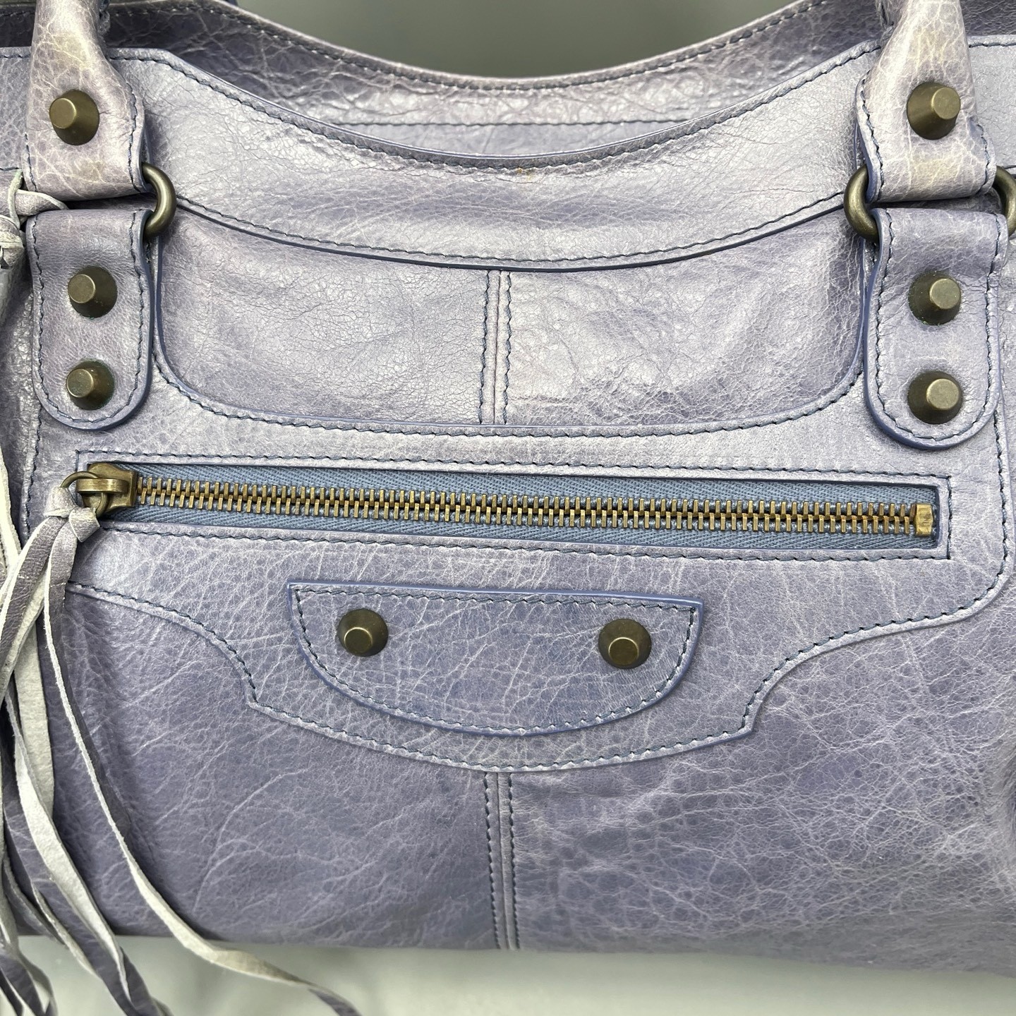 Balenciaga Pre-Owned Authentic Luxury Handbag Purple 42*22*17cm
