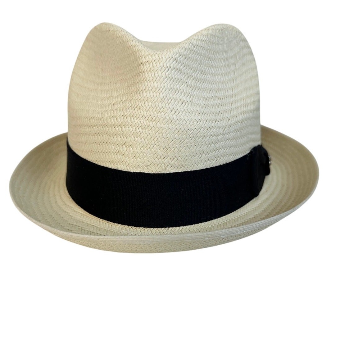 Montana Hat Co Mens Authentic Classic Panama Hat 100% Paja Toquilla Straw Medium