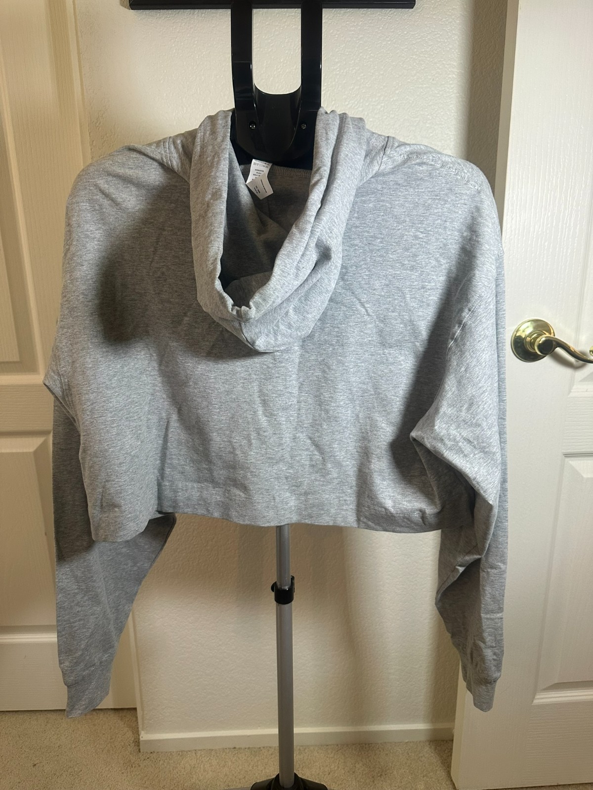 👀Women’s Ododos Crop Top Sweatshirt Hoodie Gray Size Small🔥