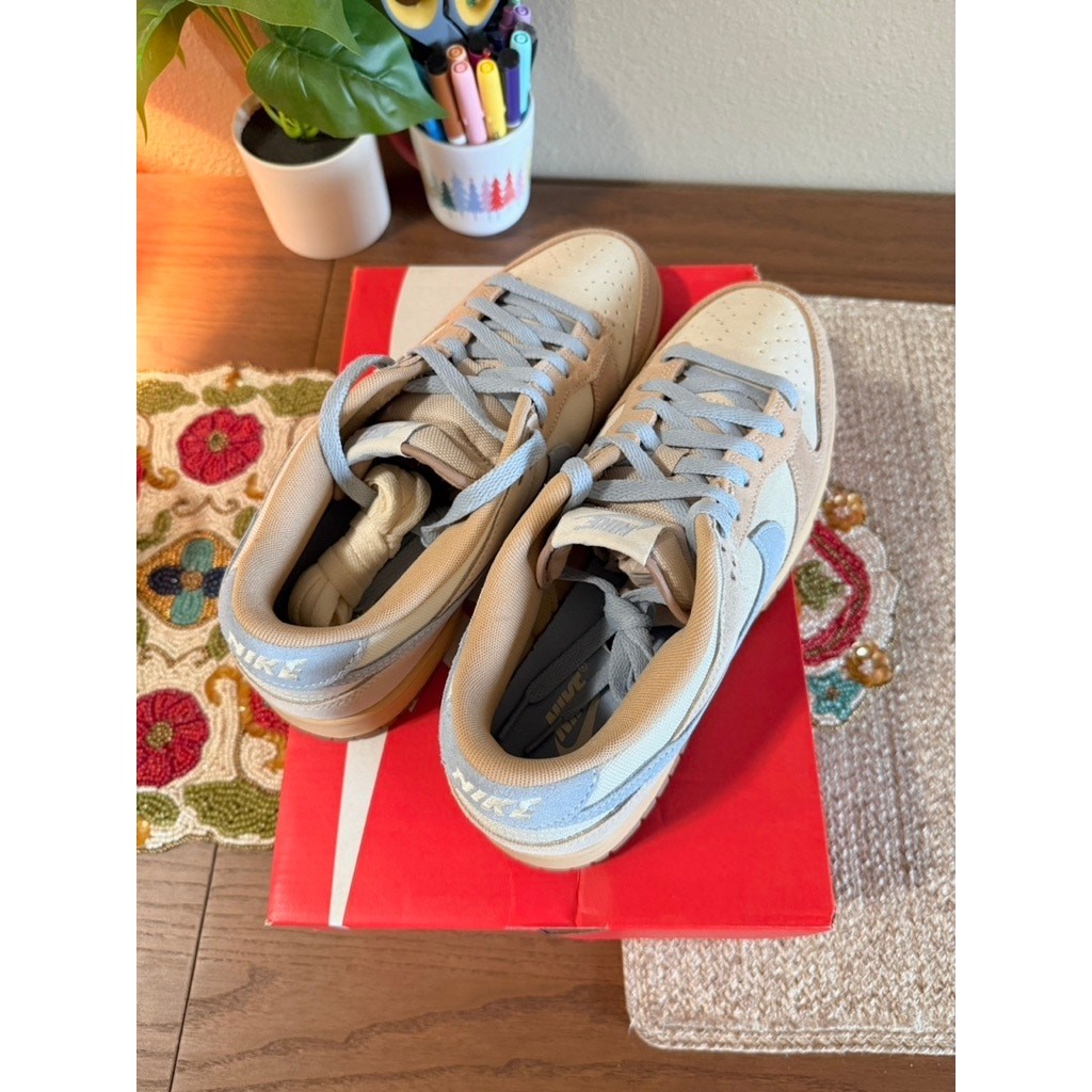 Size 10 – Nike Dunk Low Sanddrift Light Armory Blue Coconut Milk Sail HF0106 100