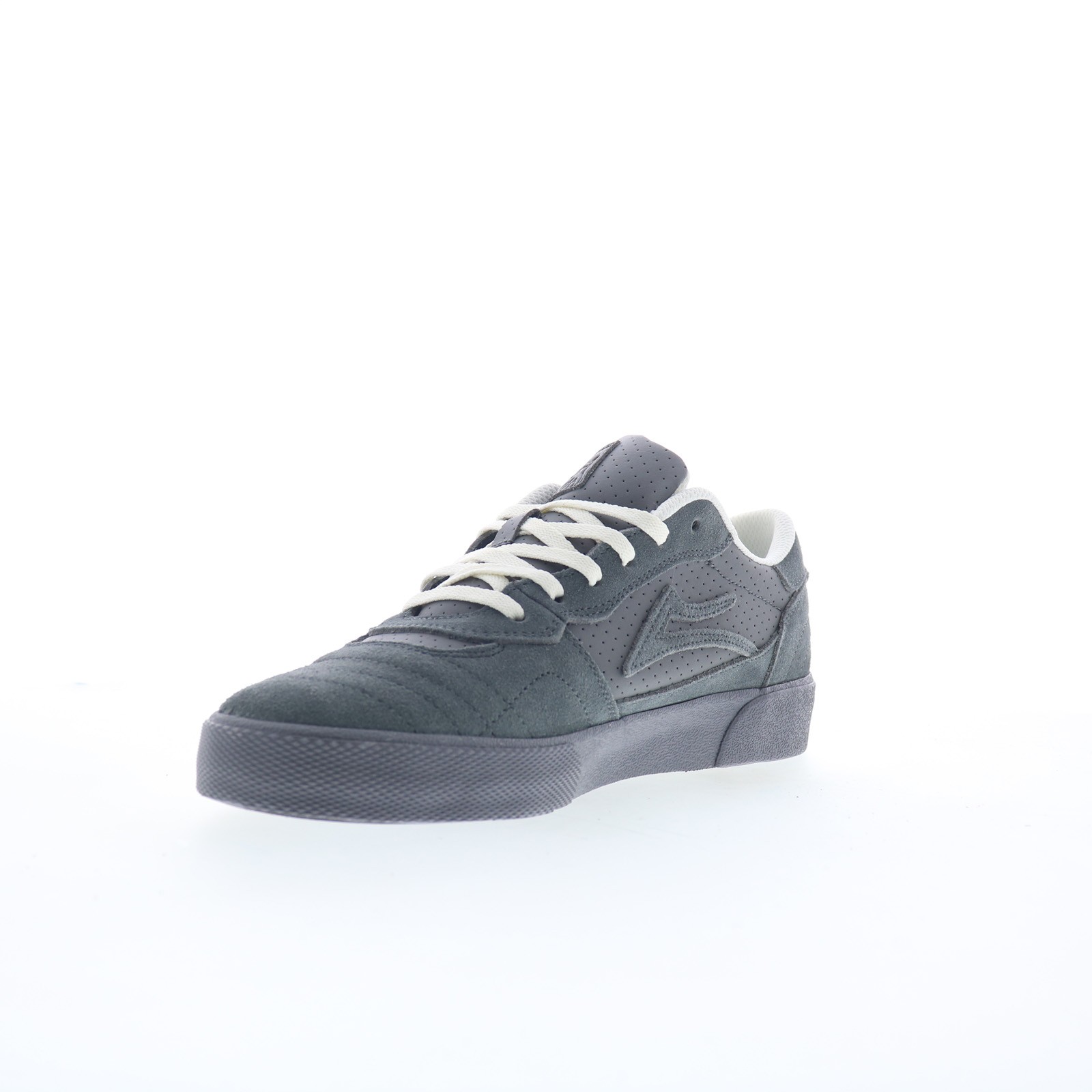 Lakai Cambridge Mens Gray Suede Lace Up Skate Inspired Sneakers Shoes