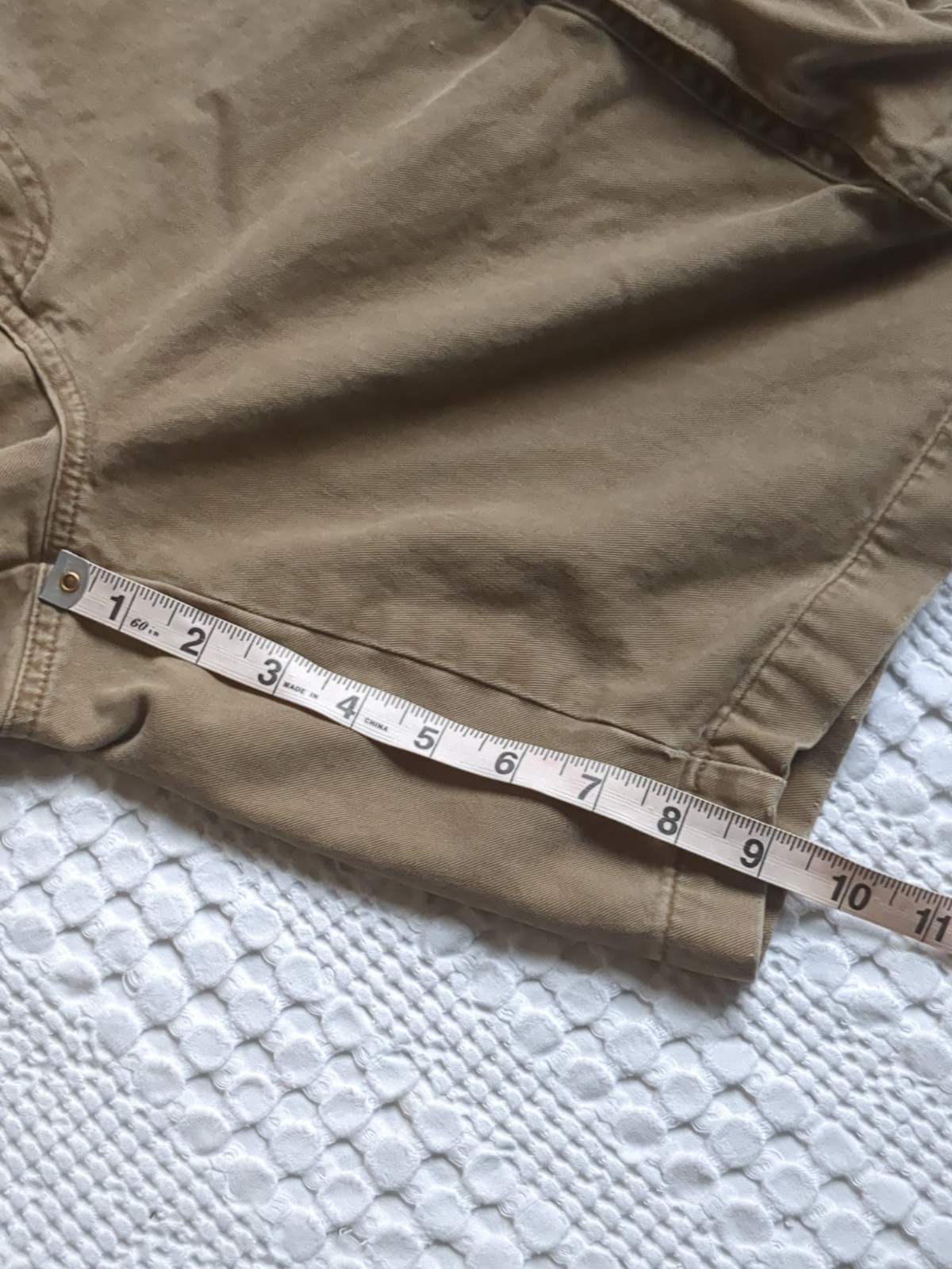 Vtg Abercrombie & Fitch Cargo Shorts Size 34 Tan Waist 33″ Inseam 9″