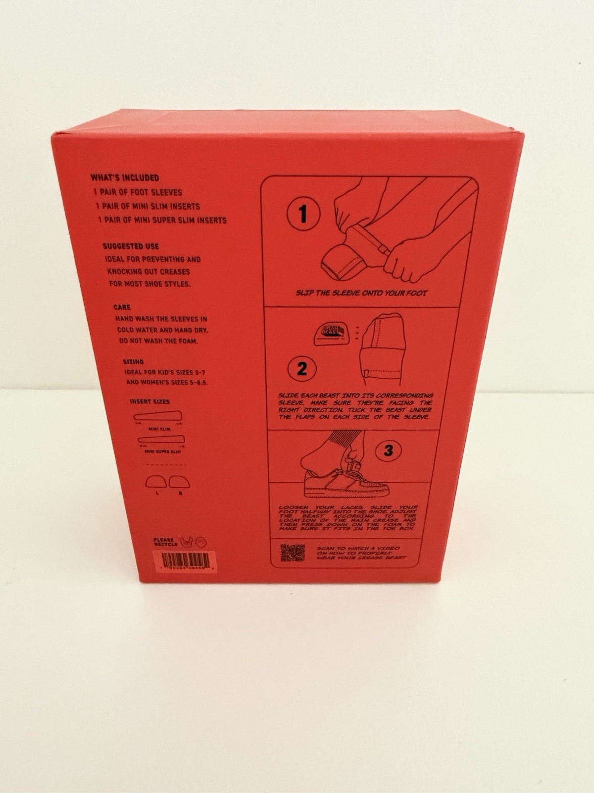 Crease Beast Starter Kit Premium Memory Foam Crease Protectors (Small/Medium)