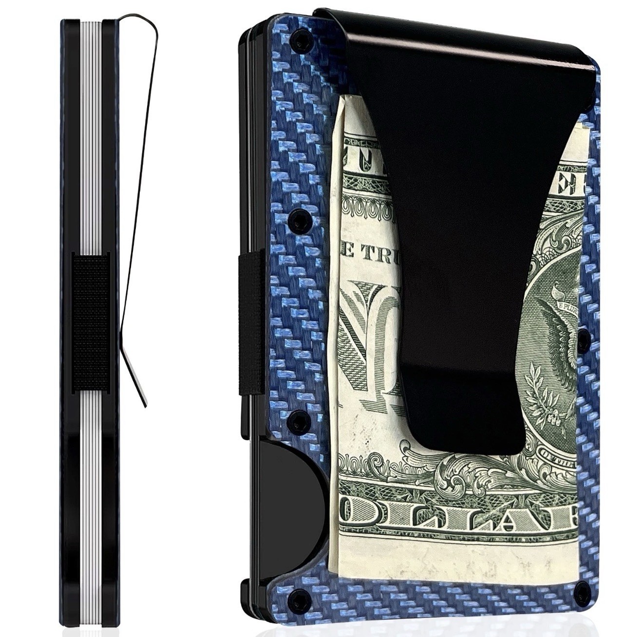 Mens RFID Blocking Slim Money Clip Wallet Credit Card ID Holder Thin Minimalist
