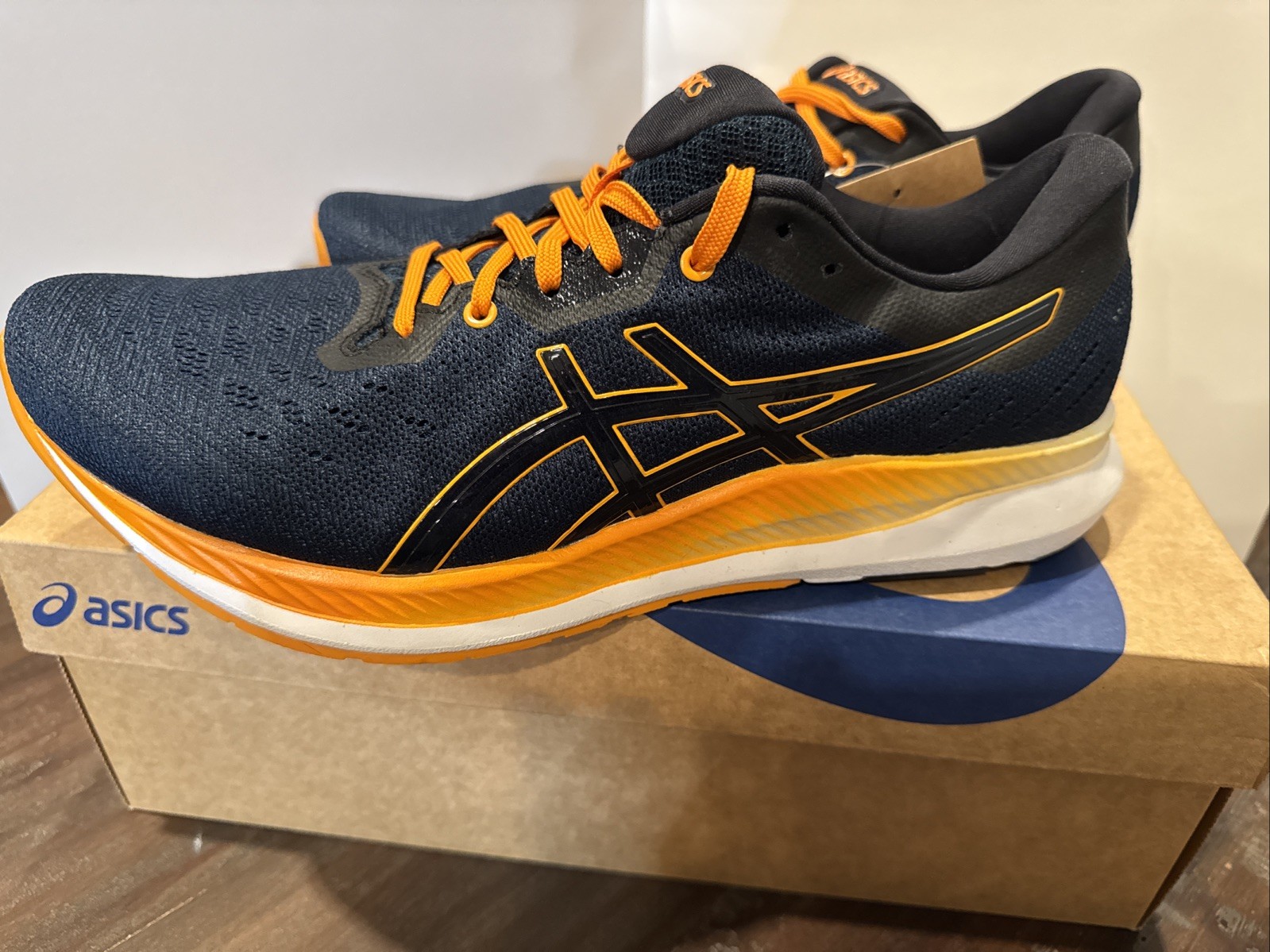 NIB ASICS Men’s Size 11 Ezeride Running Shoes French Blue/Fellow Yellow 🔥