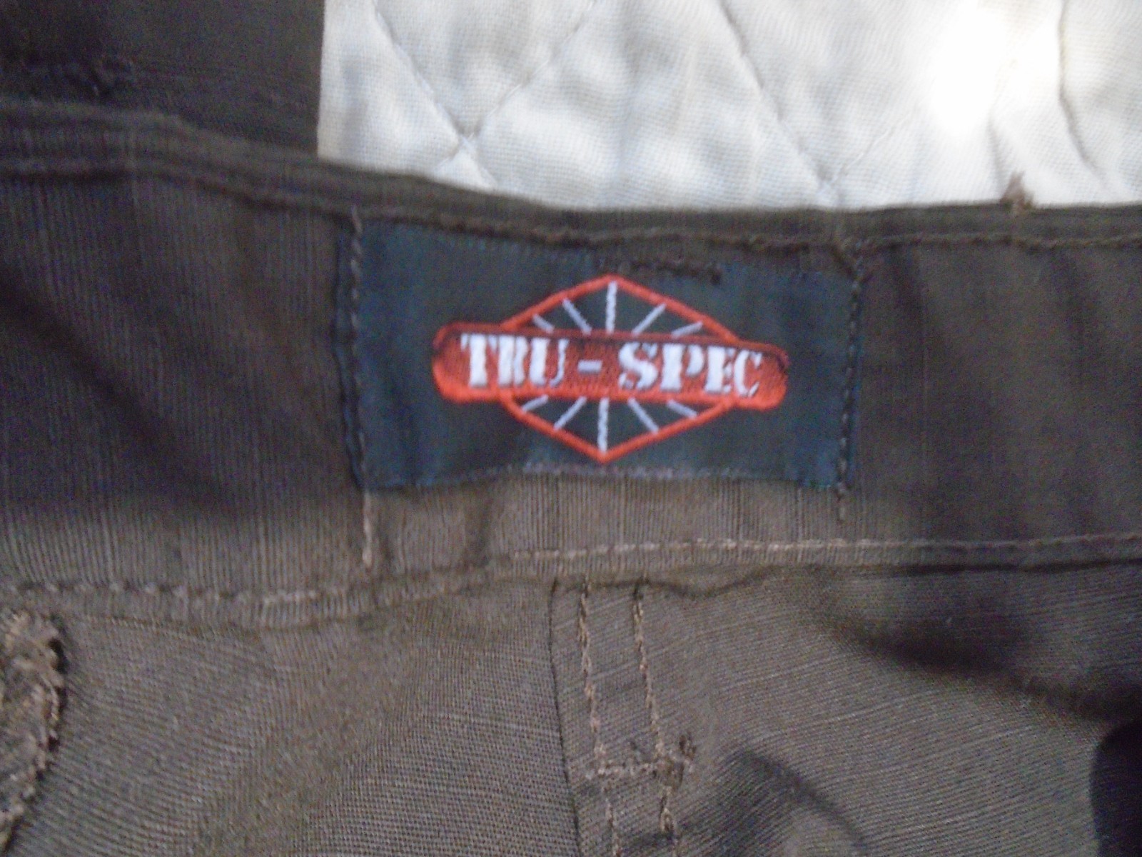 MENS TRU-SPEC XL-Reg Adjustable Dark Brown Cargo Pants Waist 39″ up Inseam 29.5