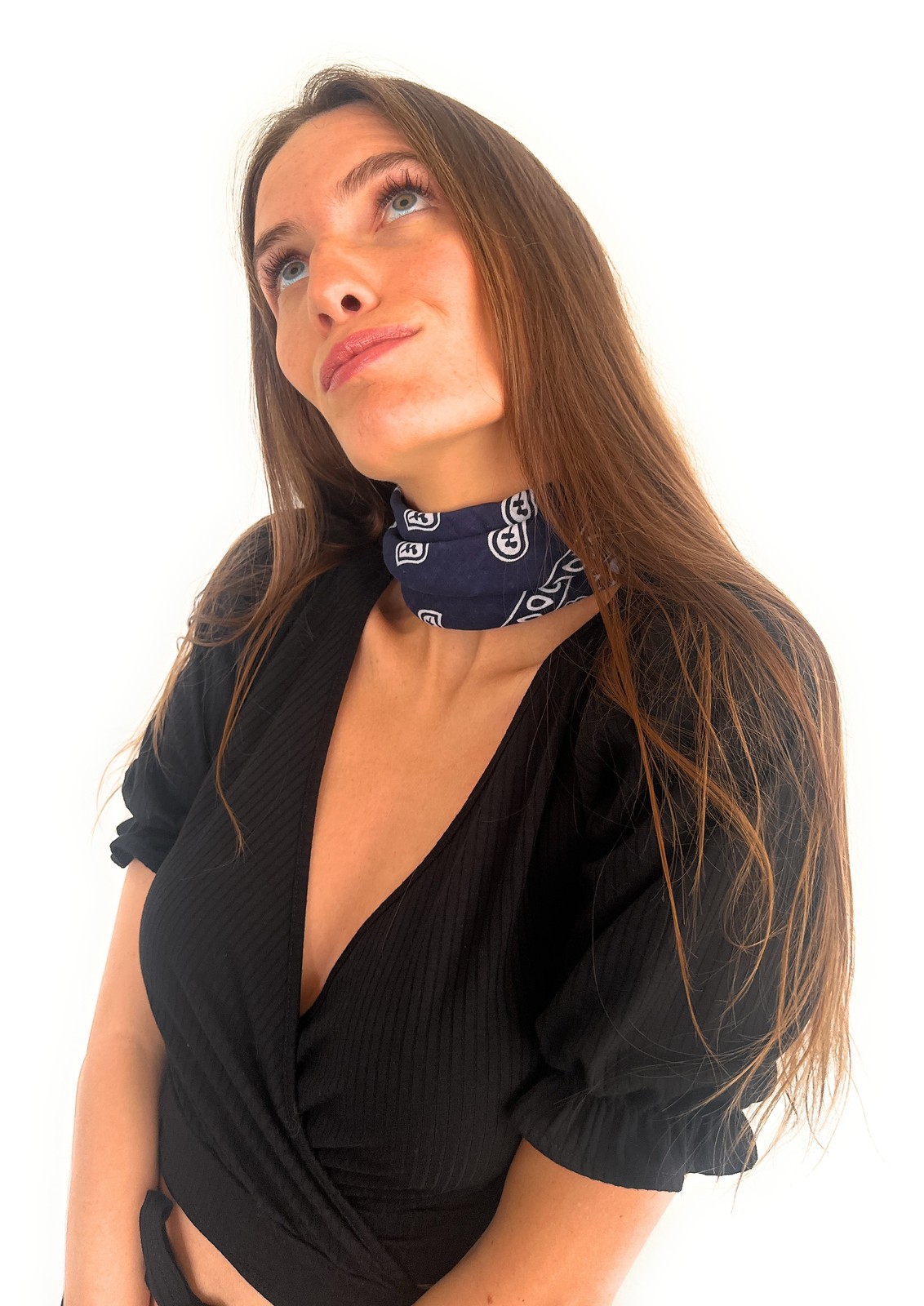 Pack of 3 Solid Ribbon Scarves, Head Neck Pocket Square Scarf