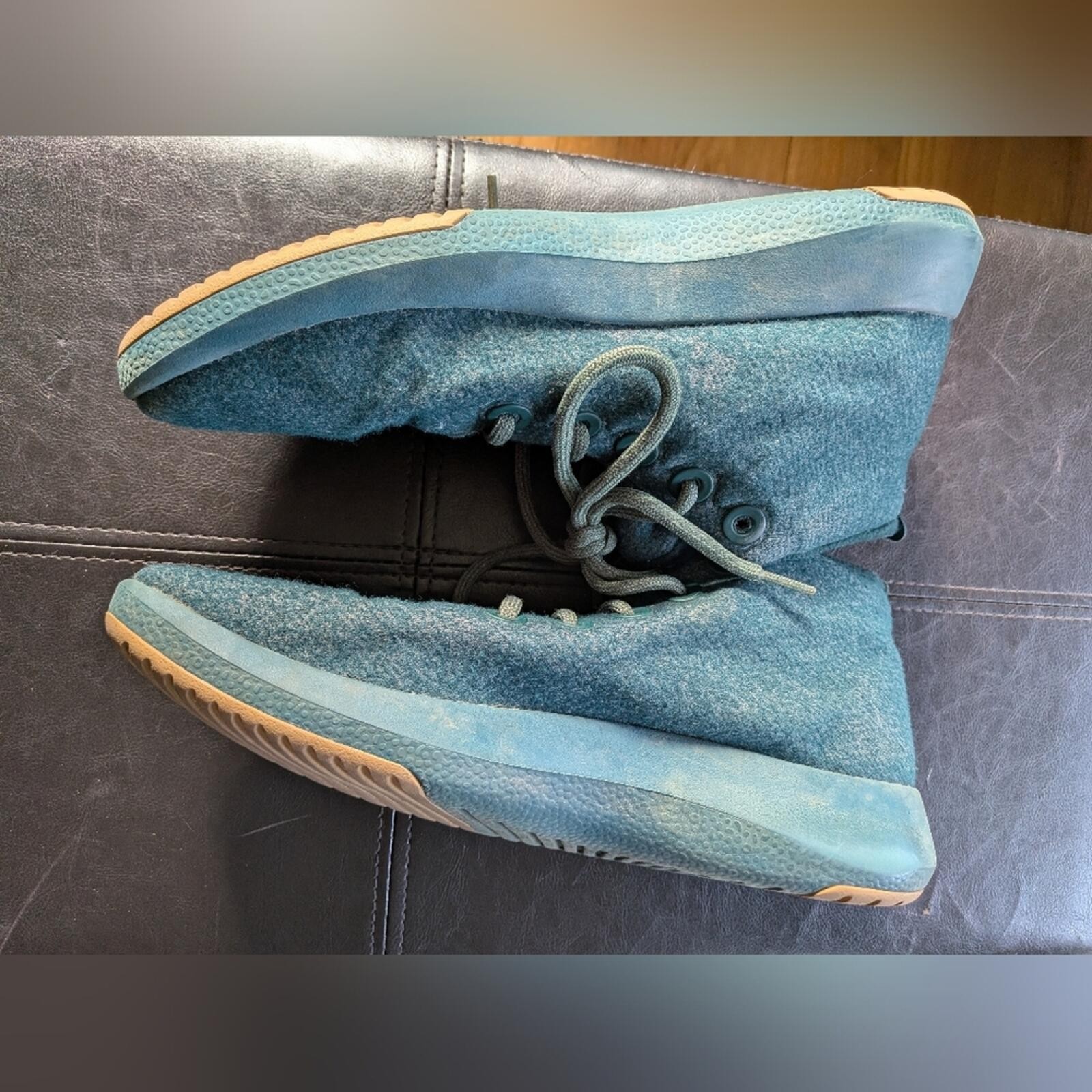 Allbirds Men’s 11 Teal Merino Wool Sneakers Preloved Running Hiking Biking Gym