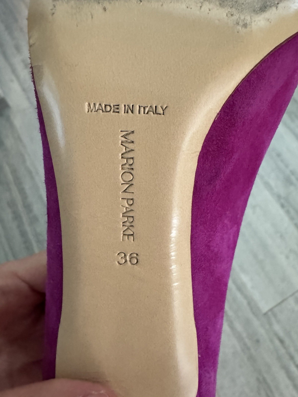 Marion Parke Pink Suede Pointed Toe Stiletto Pump Heels Women’s US 6