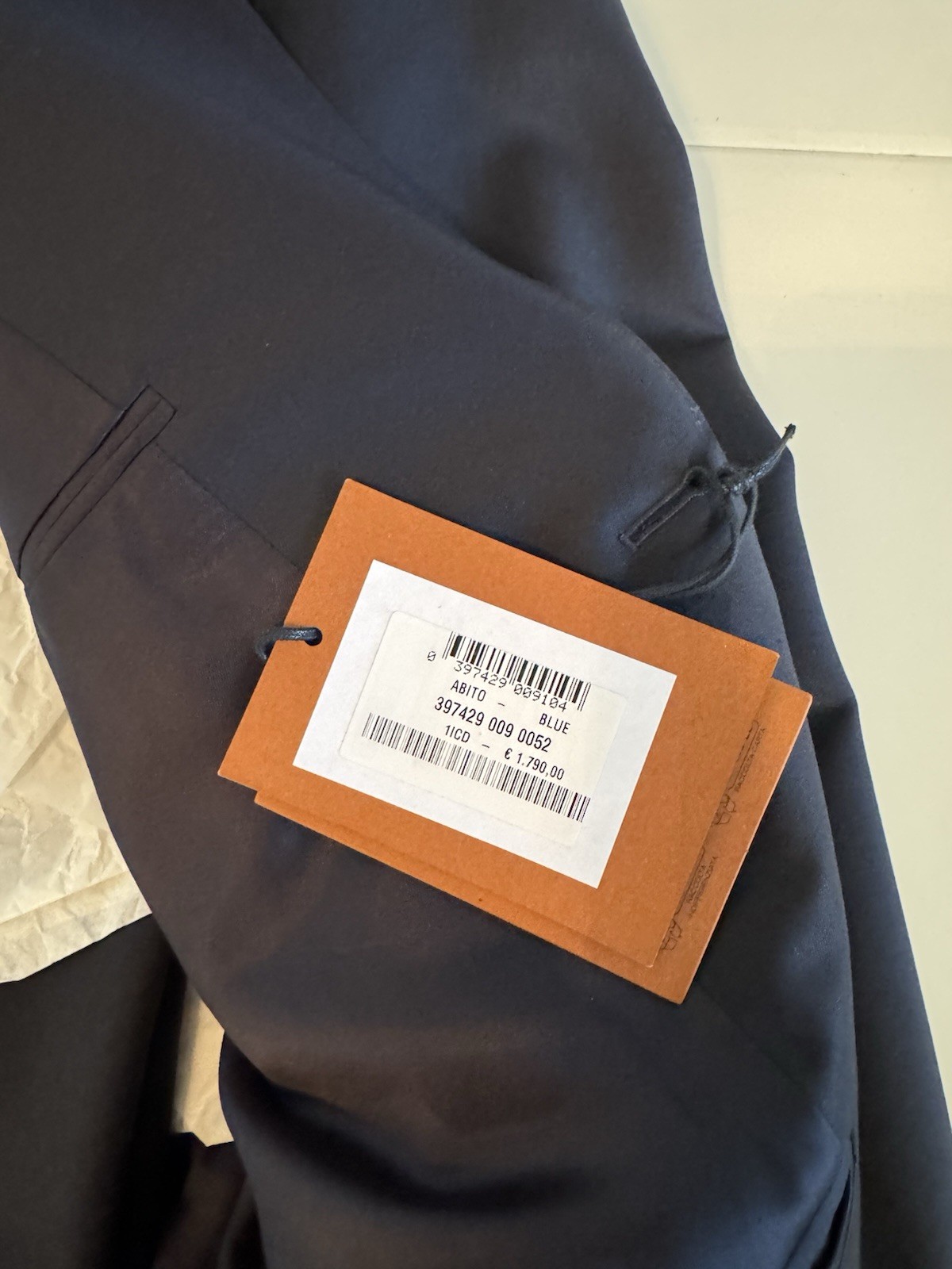Zegna Drop 8 Slim Fit Midnight Blue Wool-Mohair 2-PC Suit IT52 Made In Italy