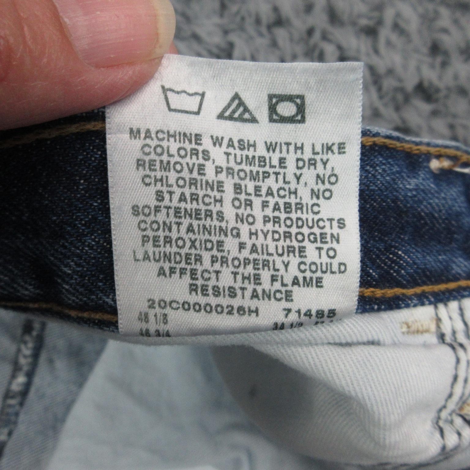 Wrangler Riggs FR Carpenter Jeans Mens 46×34 Flame Resistant Denim NWT 45×33*