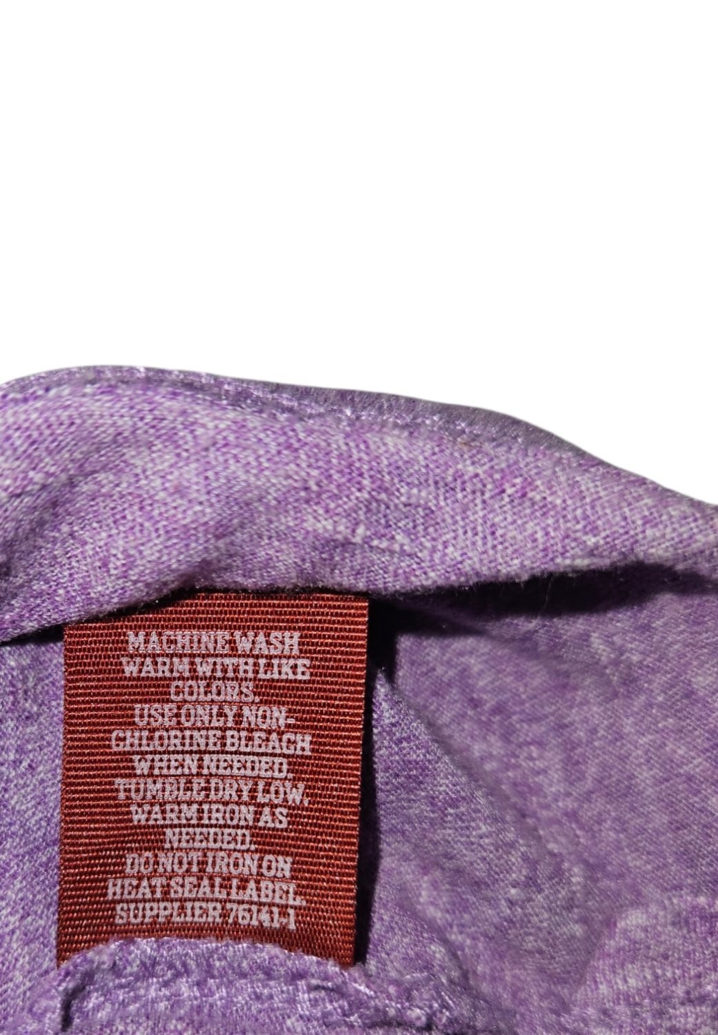 Arizona Jean Co Polo Shirt Mens Medium M Purple Heathered Short Sleeve Casual