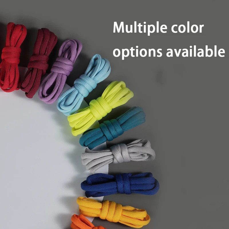 1Pair/3Pair 0.9cm Half-Round Shoelaces Sports Shoelaces Semicircular Shoelace Hi