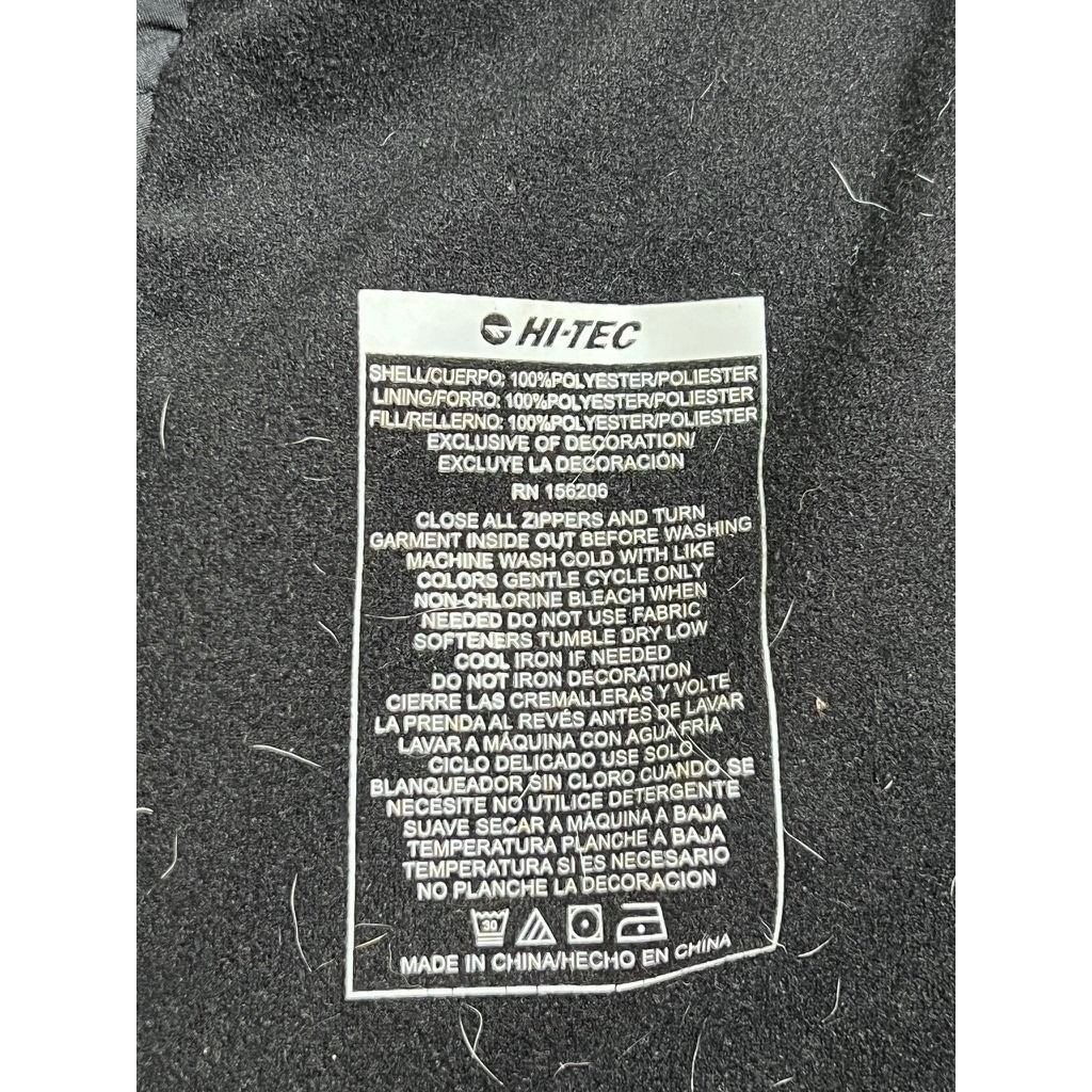 Hi-Tec Mens Black Full Zip Insulated Puffer Jacket Mock Neck Large RN 156206