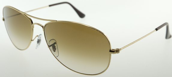 Rayban Cockpit 3362 001/51 Gold / Brown Gradient Sunglasses