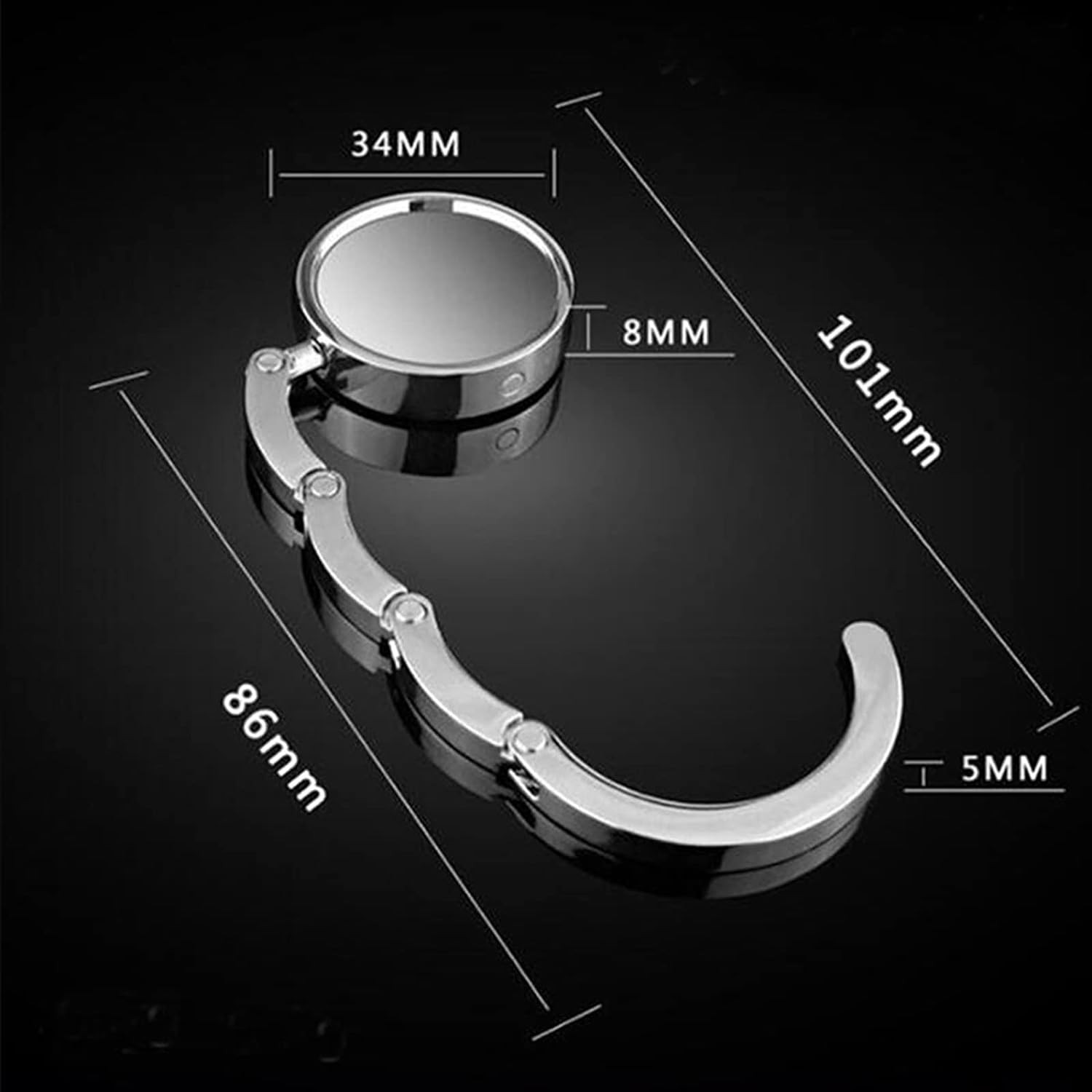 6 PCS Handbag Hooks for Tables,Portable Hook,For Purse Bag Hanger Portable Handb