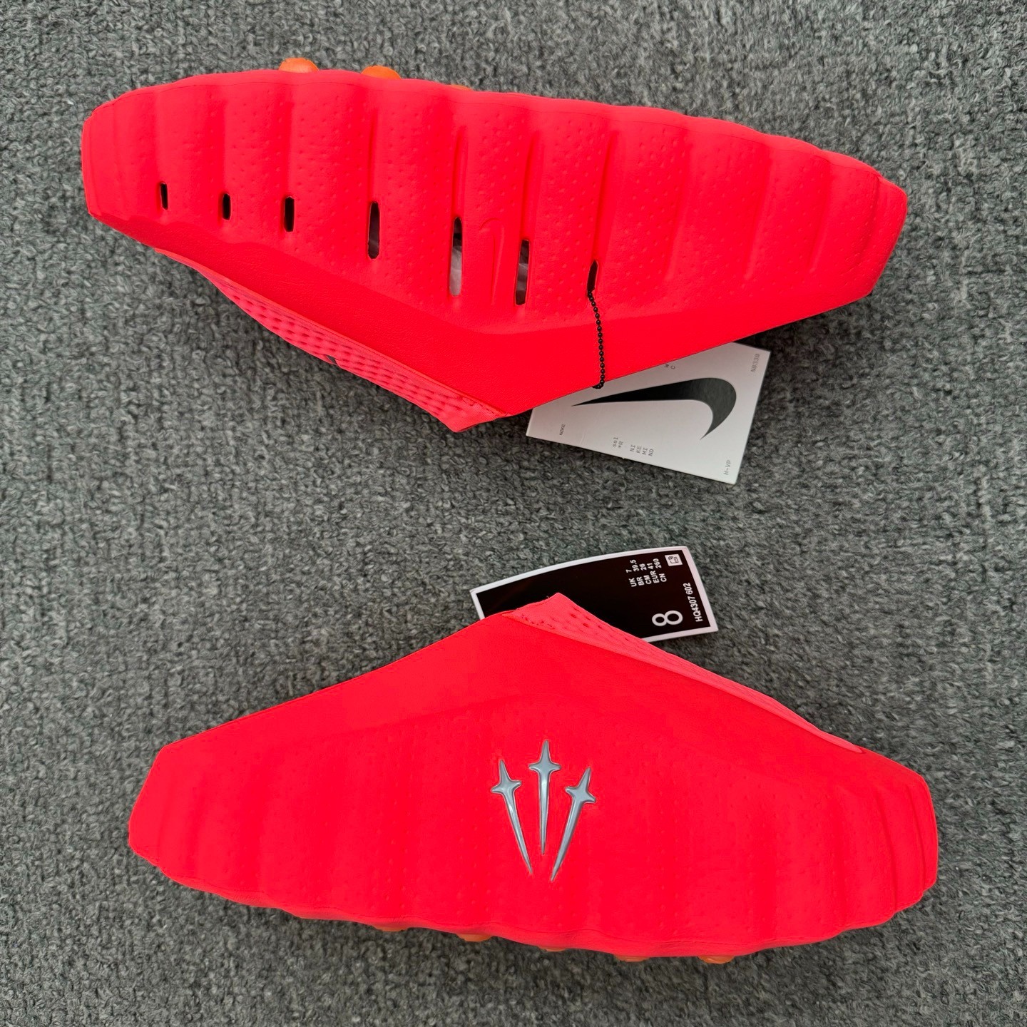 Nike x Travis Scott Mind 001 Bright Red Slip-On Clog Slippers