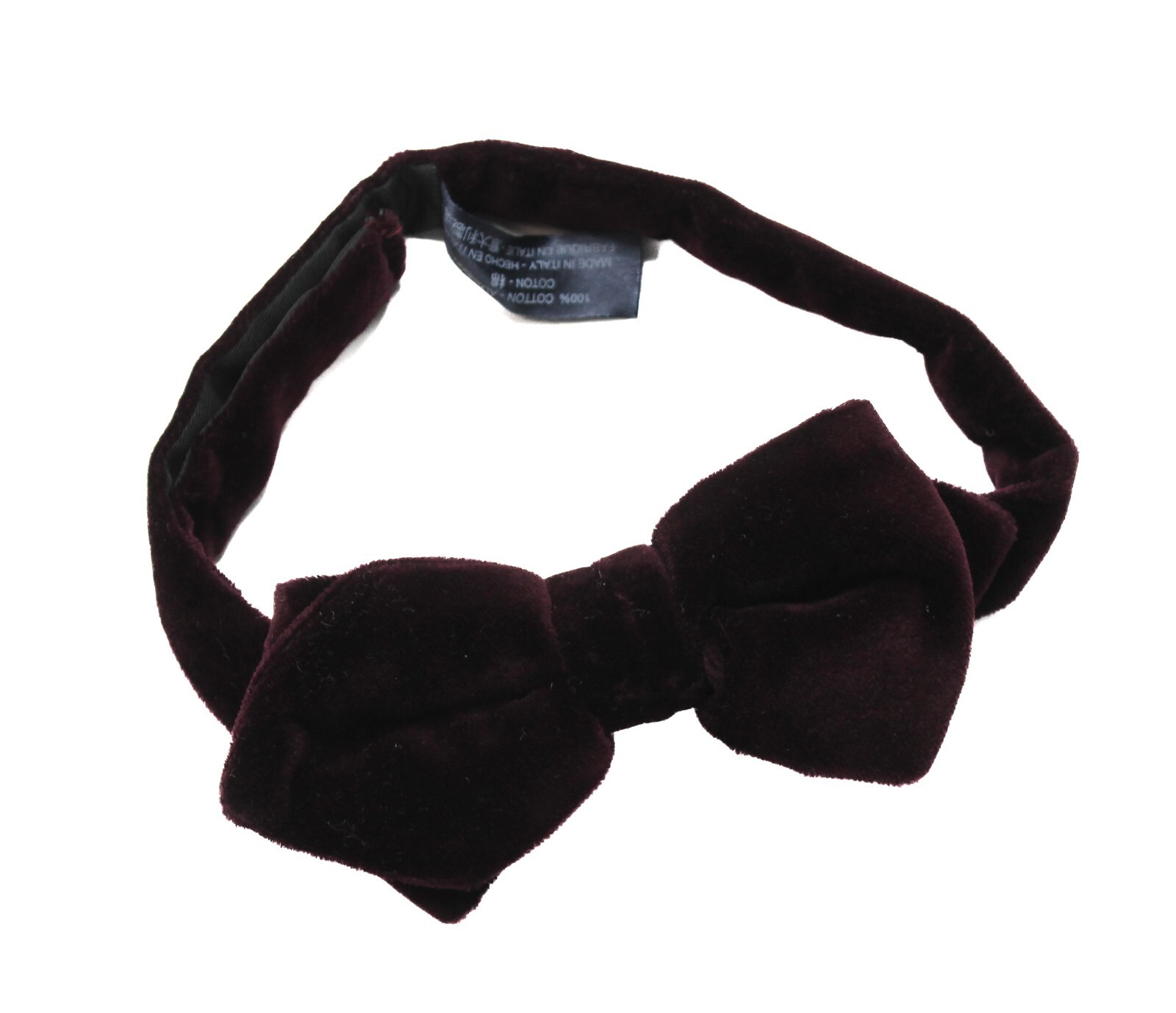 Suitsupply Velvet Bordeaux Bow Tie Mens One Size Self Tie Adjustable
