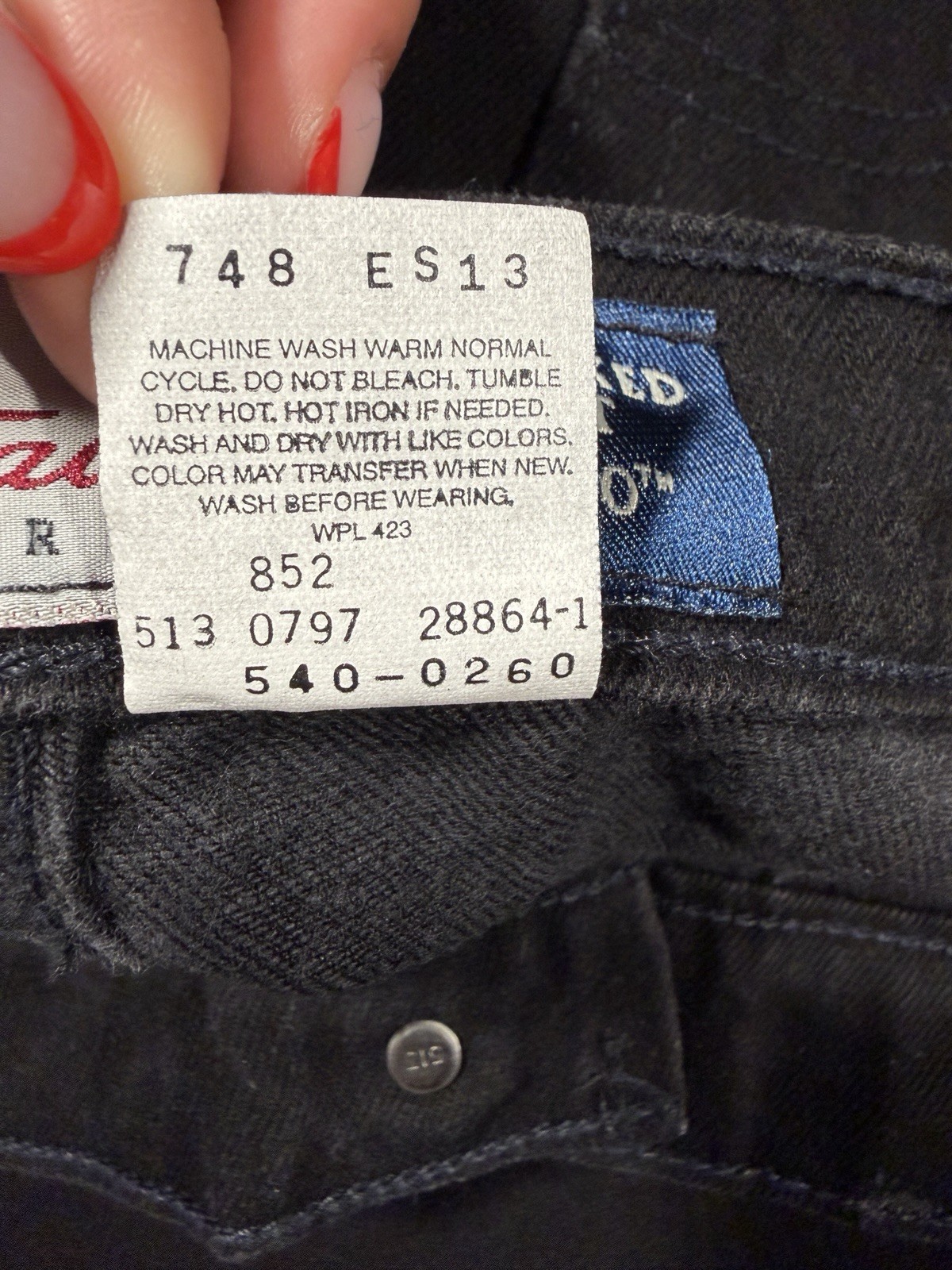 NWT Vintage 90s Levi’s Signature 540 Relaxed Fit Jeans Black 36X32 USA Made