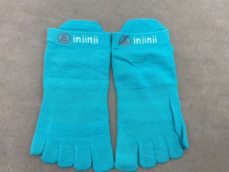 Injinji Men’s 3 Pack Blue LIGHTWEIGHT Size L Performance Unisex No Show Socks