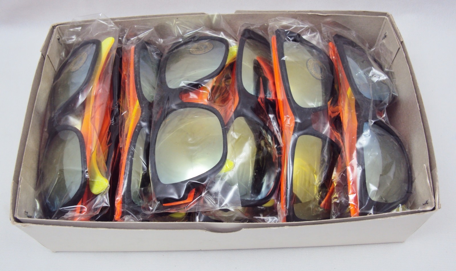 DOZEN Sunglasses Neon Frames w/Iridescent Lenses Choice of Colors NEW