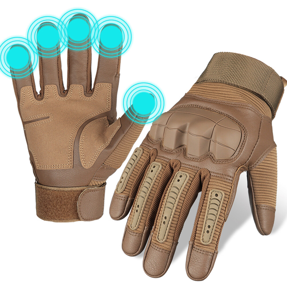 Men’s Tactical Gloves Touch Screen Windproof Full Finger Gloves Army Military US