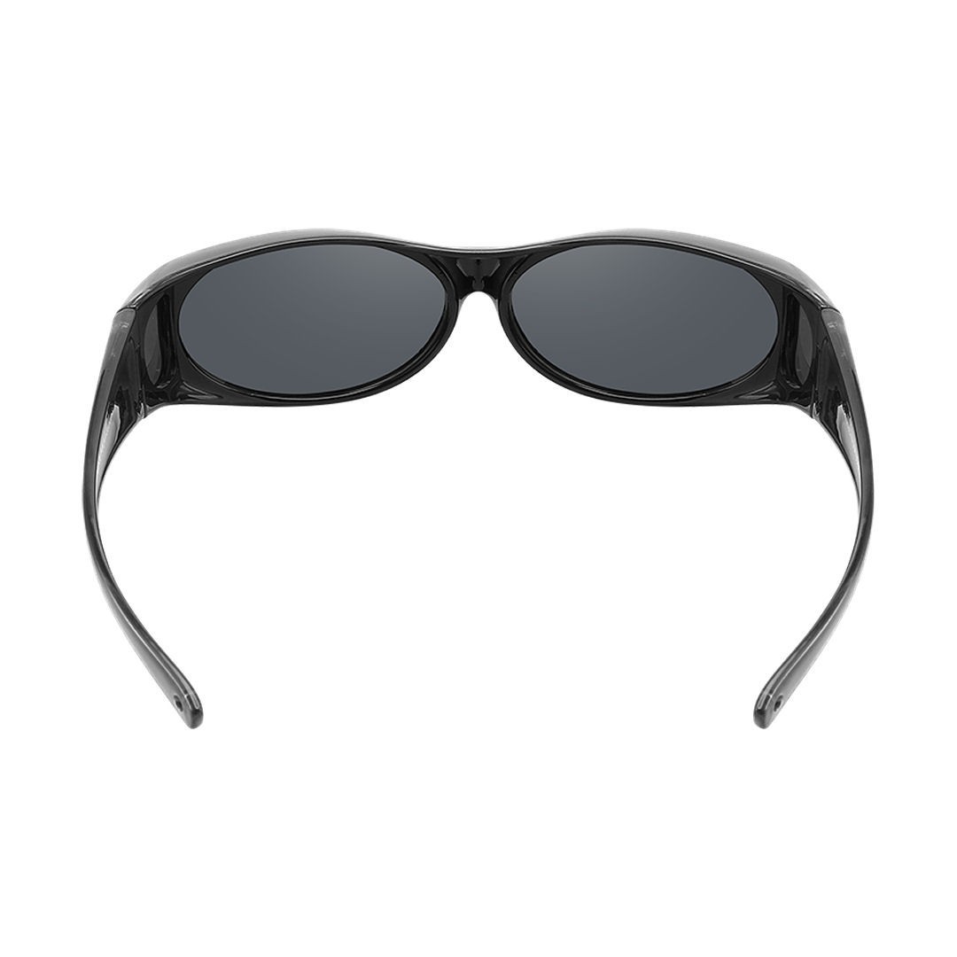 Polarized Sunglasses Medium Fit Over Glasses Rectangular OTG Frame Anti-Glare