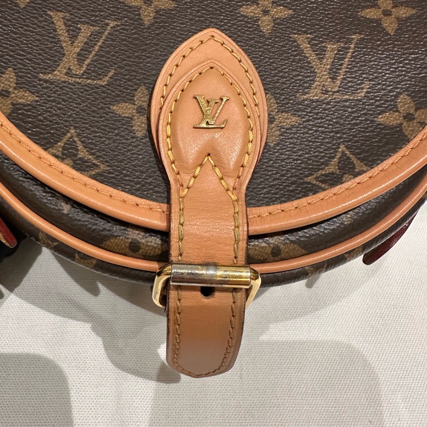 Louis Vuitton Pre-Owned Authentic Saddle Bag Monogram Free Tracked Shipping