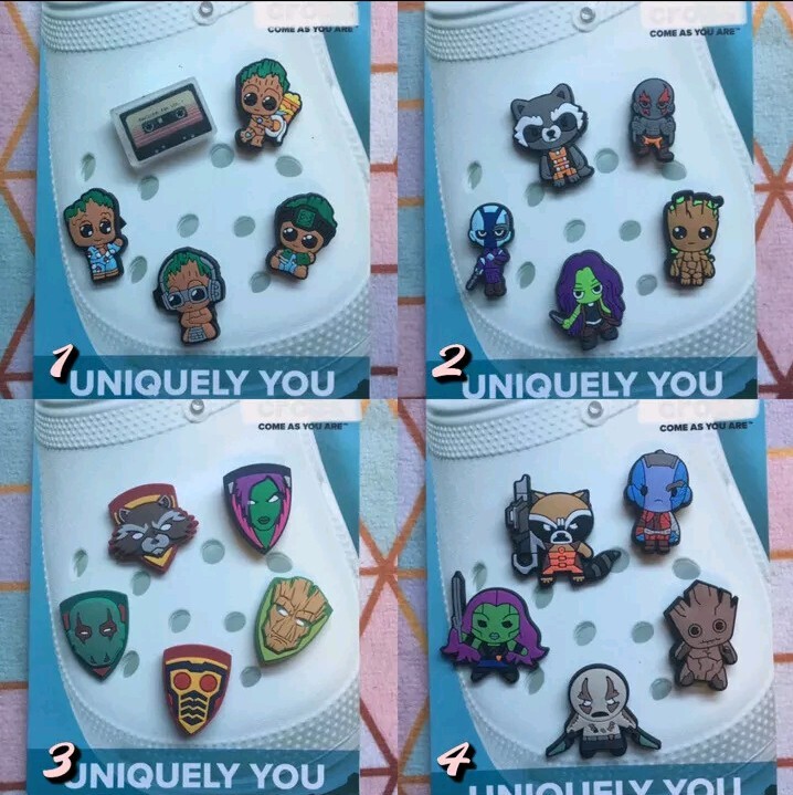 Crocs Handmade jibbitz 5pc Marvel guardians of the galaxy groot shoe charms 4