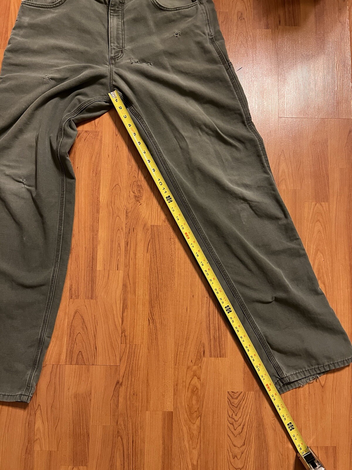 Green Moss Olive Carhartt Pants FRB159-Mos 36 X 34, Fits 34 Waist
