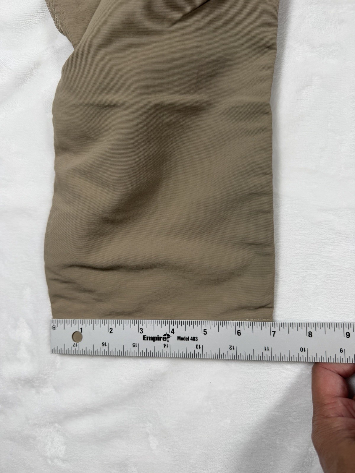 The North Face Pants Nylon Poly Hiking Outdoor Mens 34 X 29 Beige Khaki