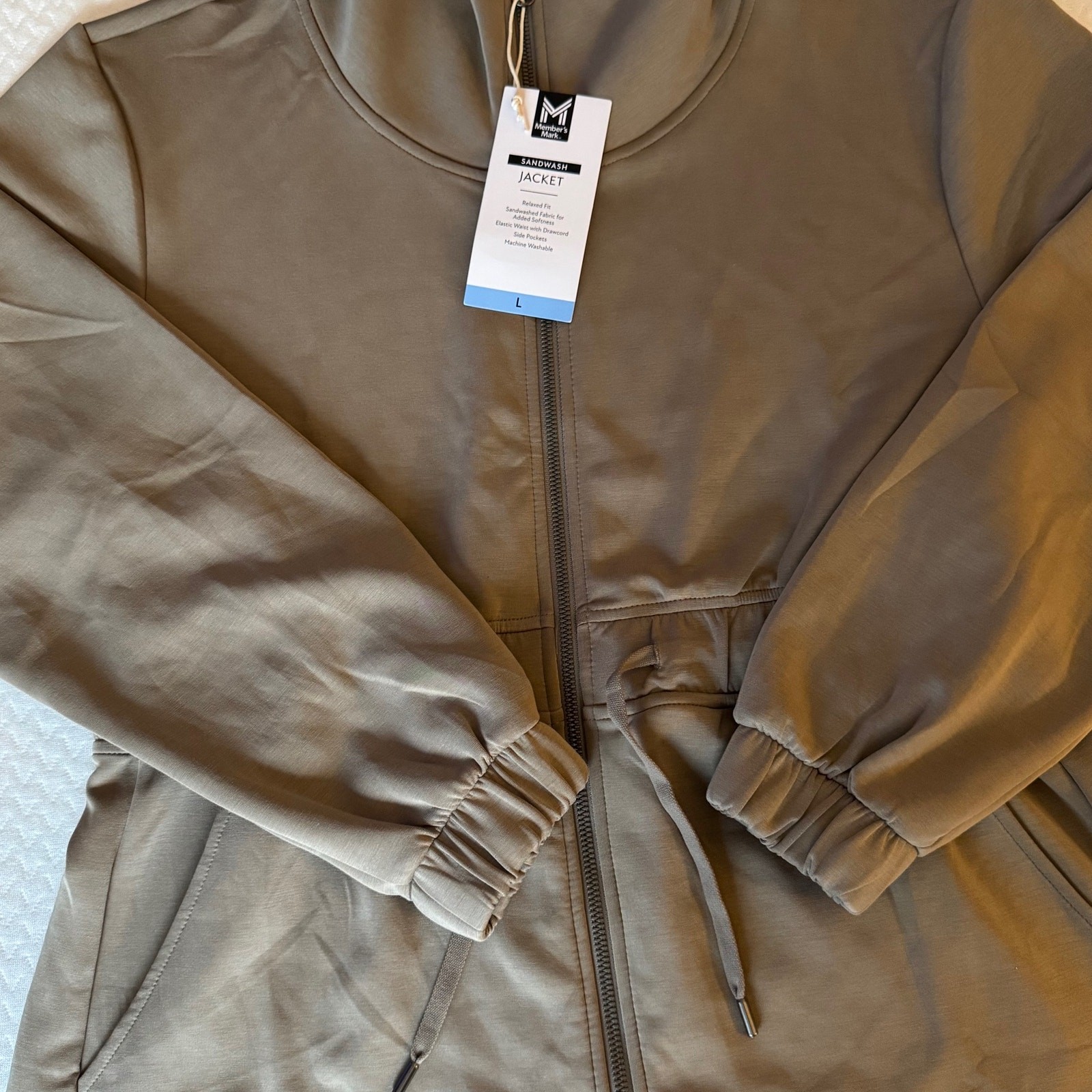 Member’s Mark Women’s L Relaxed Fit Sandwash Jacket