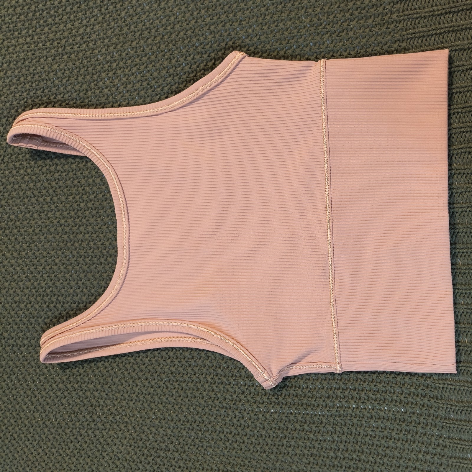 Lululemon Mauve Wireless Sports Bra Blended Fabric Normal Strap Activewear
