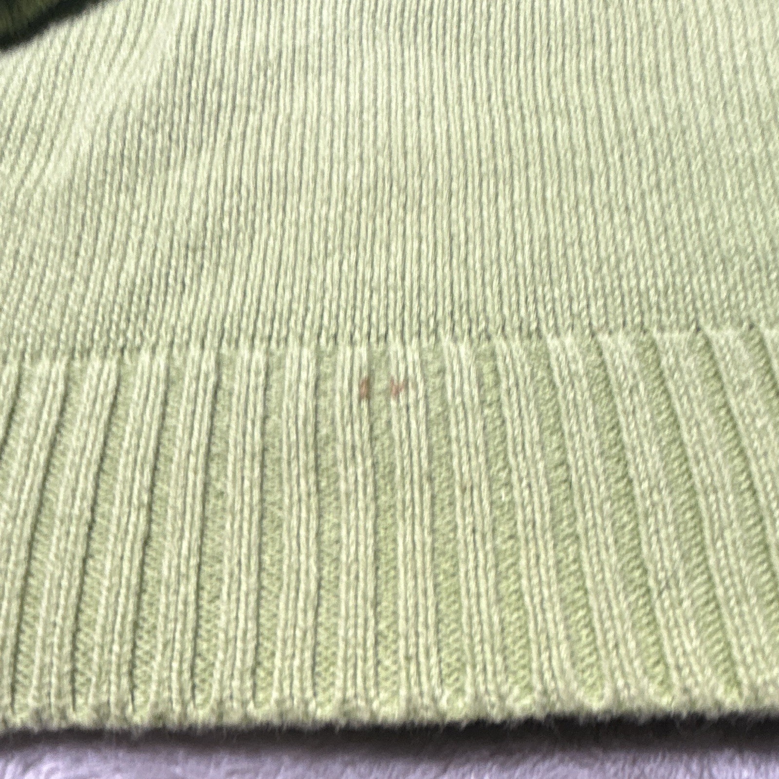 Jeanne Pierre Women’s Green Turtleneck Knit Pullover Sweater Cotton Raglan M