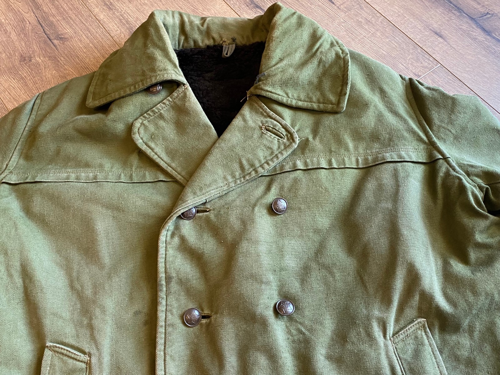 ALBANIA OFFICER HEAVY WINTER JACKET FRONTIER COAT TUNIC COMMUNIST ERA #63