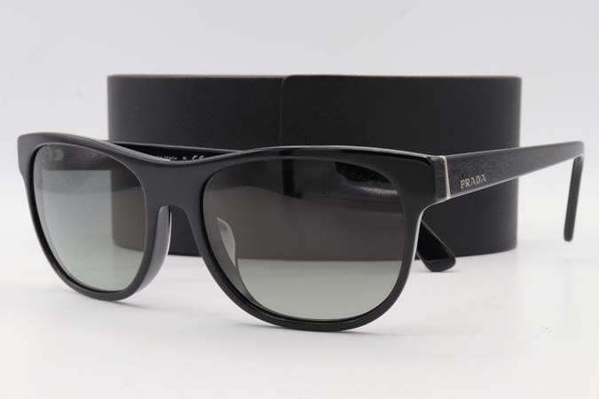 Prada SPR 04X-F Sunglasses Black 1AB-2D0 Authentic 56mm