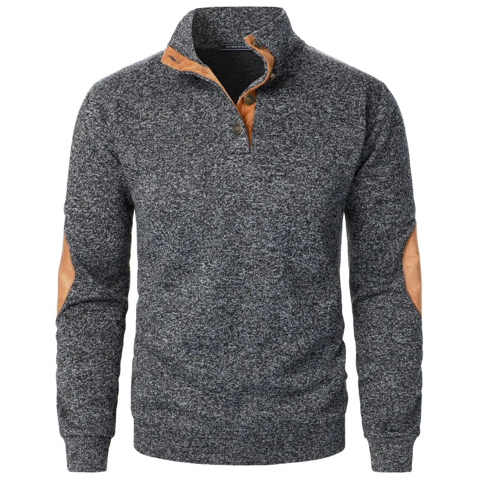 Men’s Long Sleeve Stand Collar Sweatshirt Casual Outdoor Streetwear Pullover