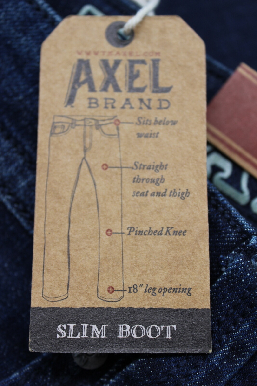 T K Axel Men’s Slim Bootcut Stretch Jeans Dark Wash 34 X 32 34X32 Blue New Boot