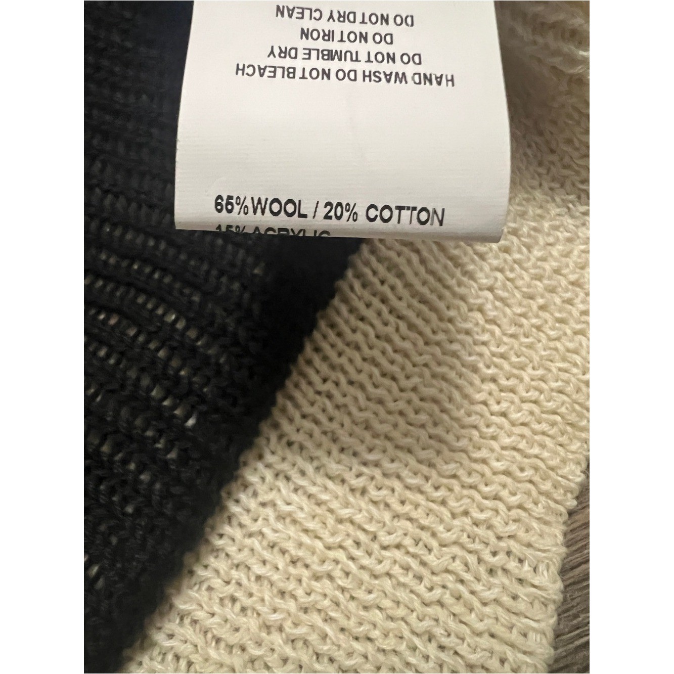 NEW Anthropologie Mandinga Kappa Knitted Sweater Sz Medium Cream Roll Neck Wool