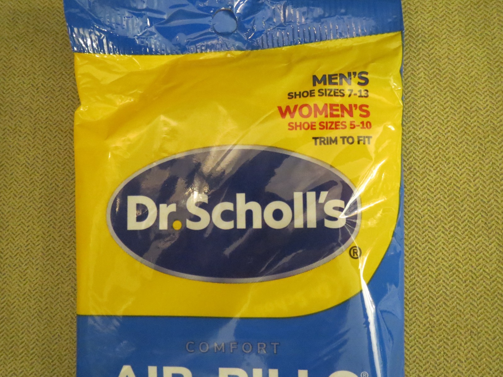 NEW Dr. Scholl’s Air-Pillo + Memory Foam Thick Insoles Men’s 7-13 Women’s 5-10