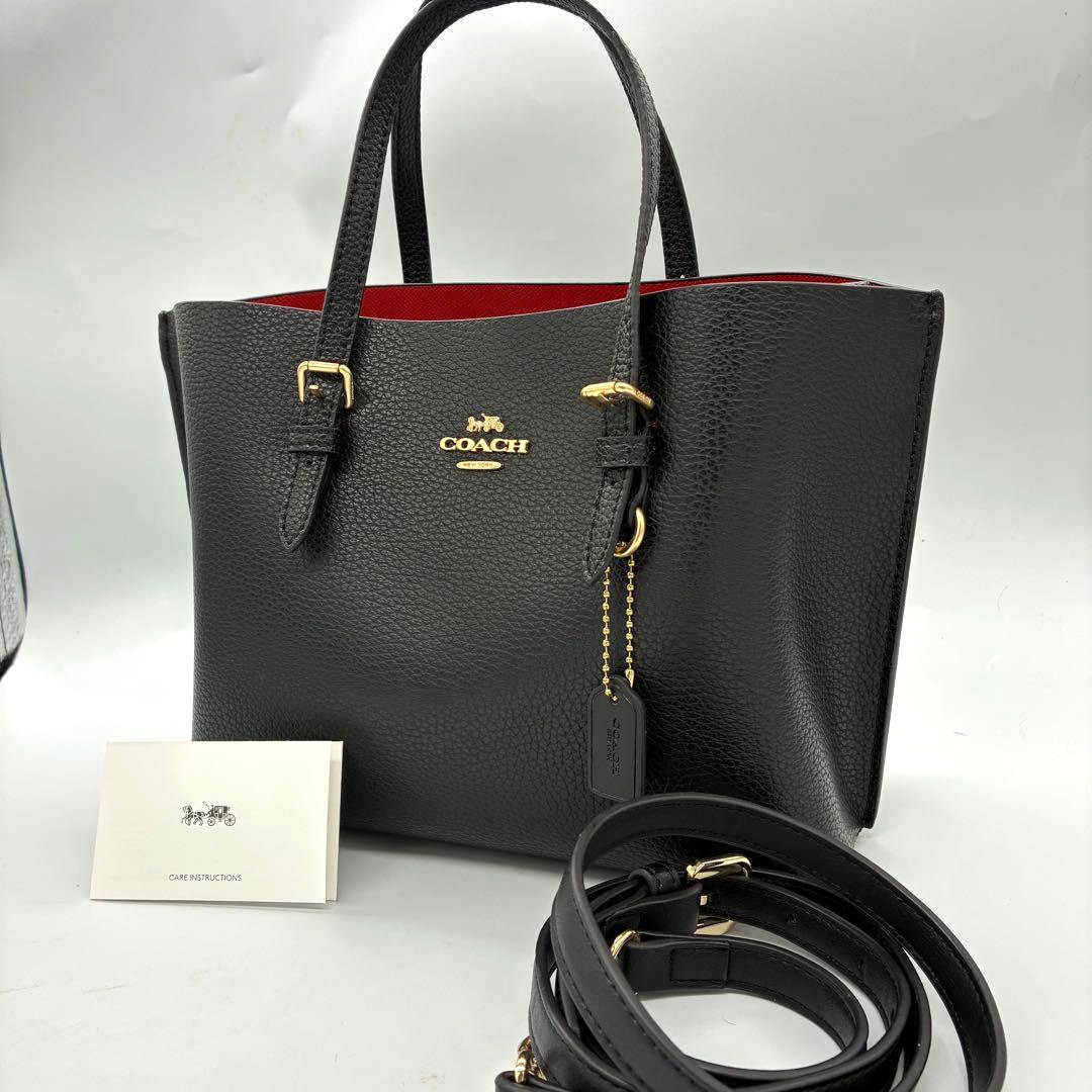 Coach C4084 Mollie Tote 25 Leather Handbag 2Way Shoulder Crossbody New