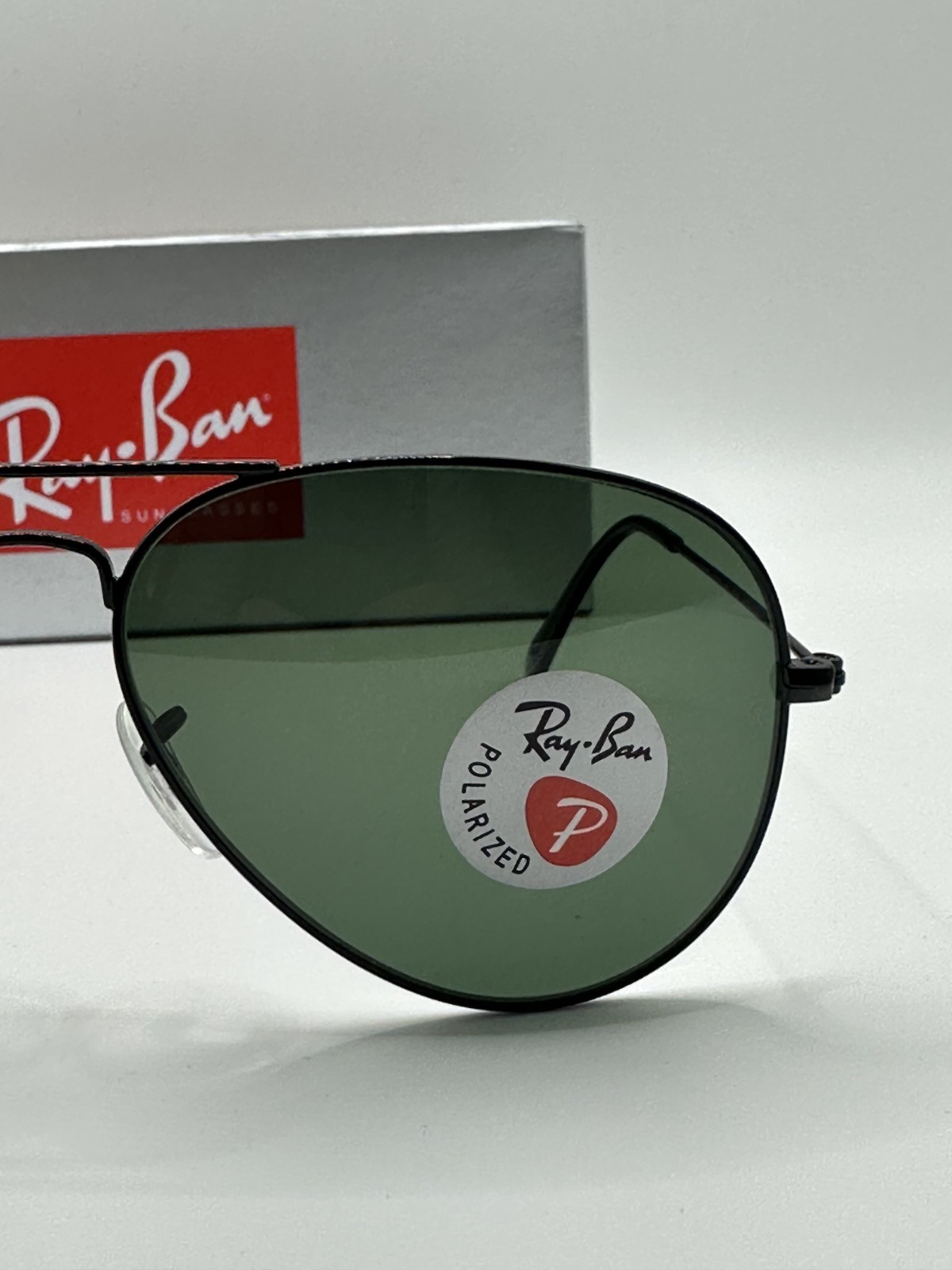 Ray-Ban Sunglasses RB3025 Aviator Classic 58mm Black Frame Polarized Gray Lens