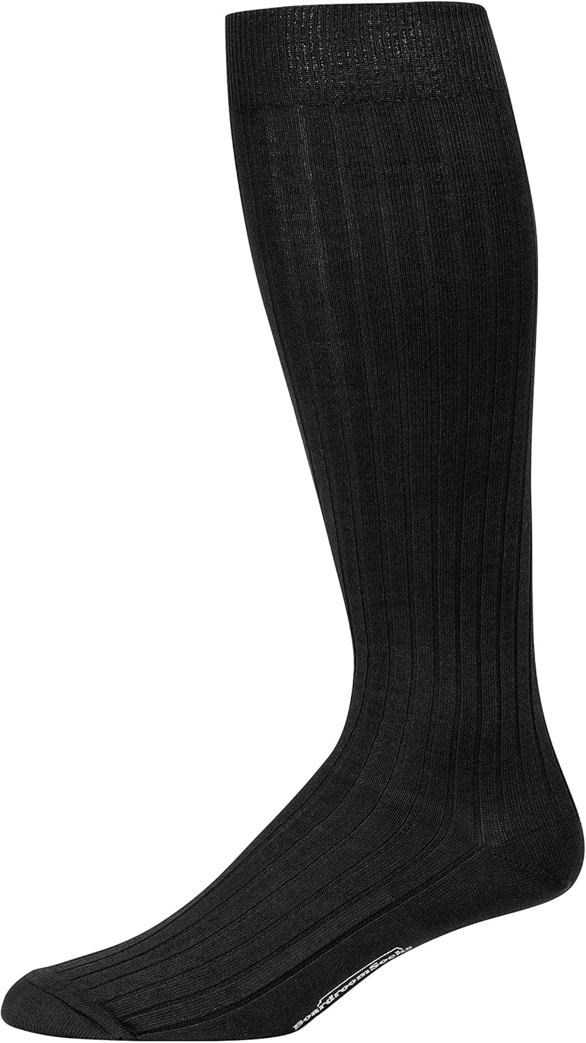 Cotton Dress Socks for Men – Knee High Men’S Executive Socks – Classic over the