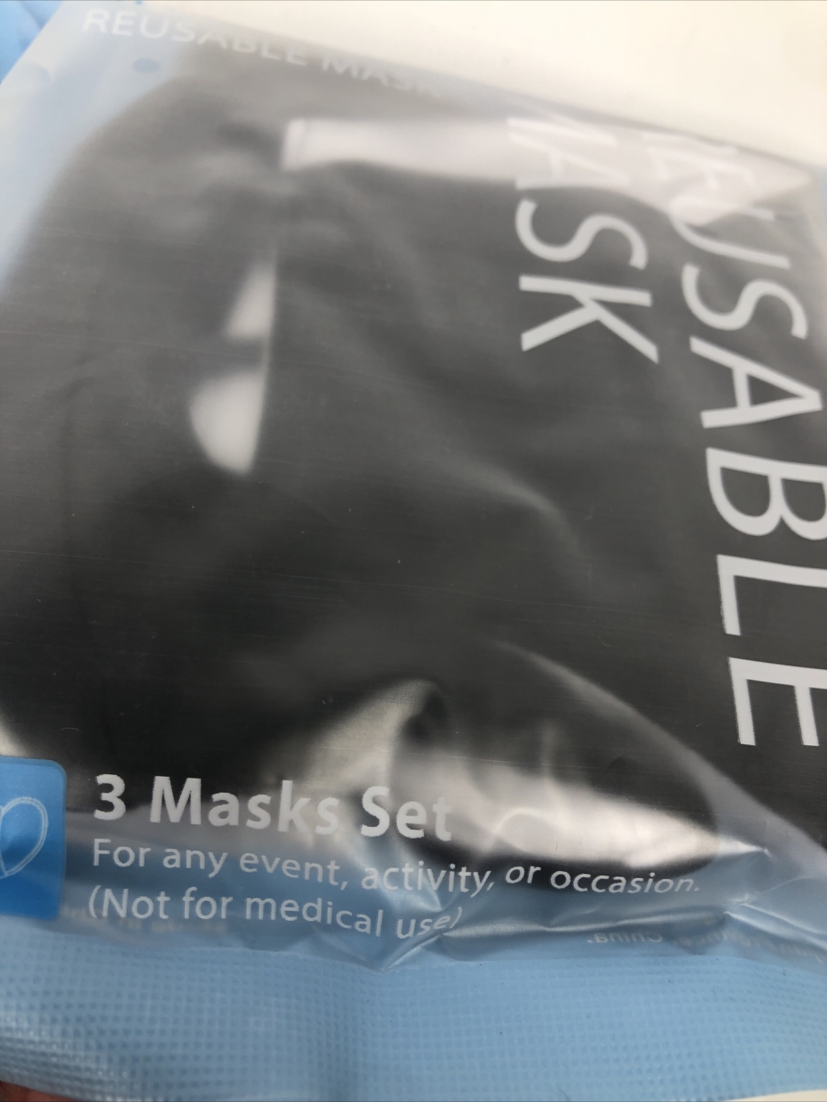 Max boost Reusable Washable Protective Face Mask Pack Of 3 Size Small