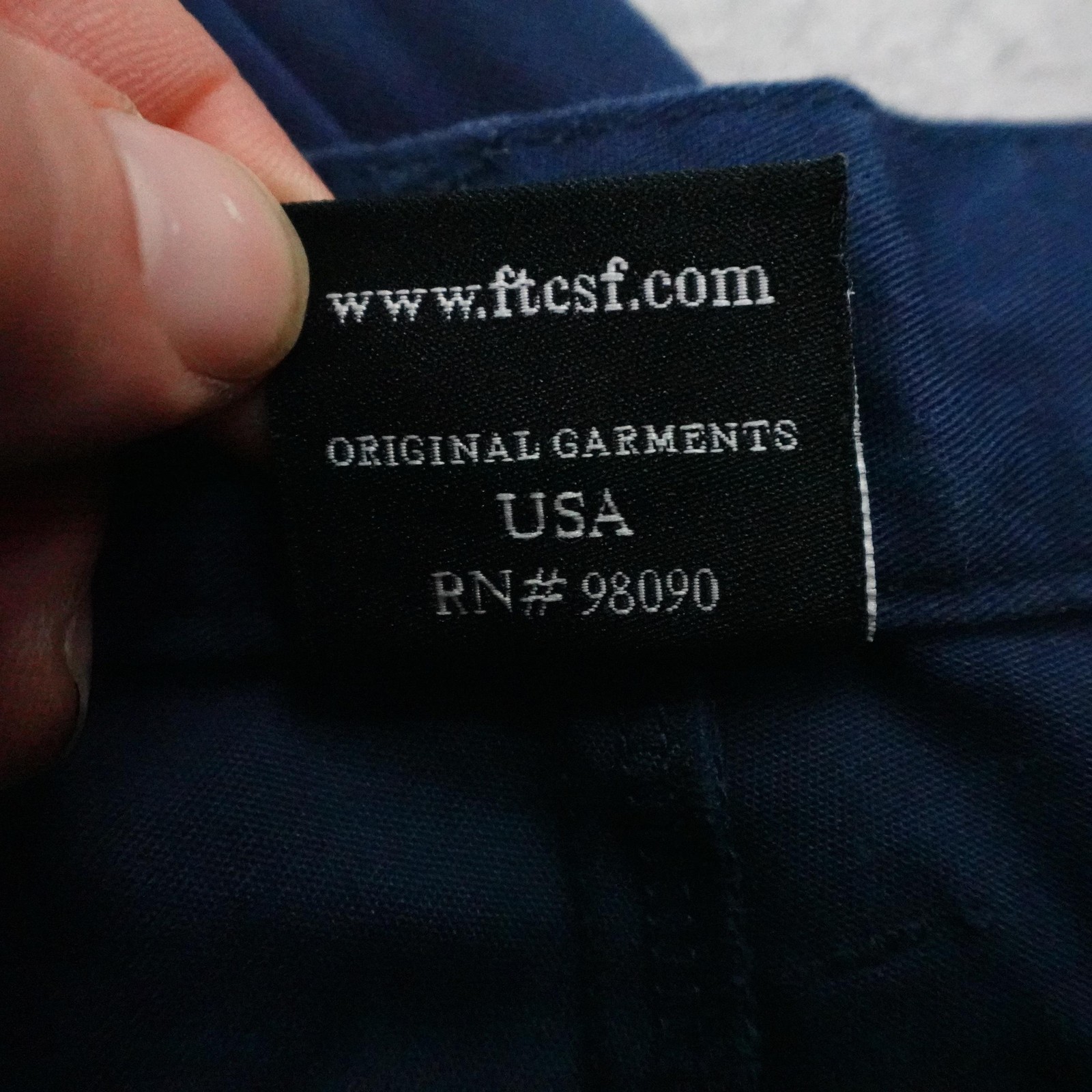 FTC Pants Mens Medium Blue Chino Straight Leg Skateboarding Skate Skater Japan