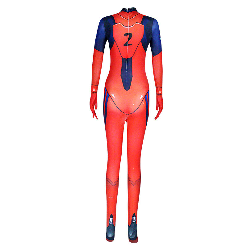 EVA Neon Genesis Evangelion Asuka Ayanami Rei Bodysuit Jumpsuit Cosplay Costume